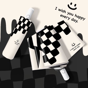 安全防回彈自動傘防曬防紫外線太陽傘女晴雨兩用折疊小巧便攜雨傘