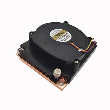 �】適用LGA3647長方形1U伺服器主動CPU散熱器3熱管渦輪風扇風冷