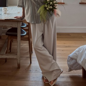 【Metanoia】🇰🇷韓製 休閒寬鬆西裝落地褲