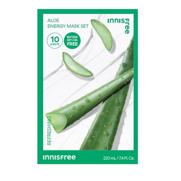 INNISFREE我的真萃能量面膜組［蘆薈］10片