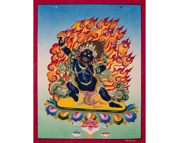 金剛手唐卡畫  釋迦牟尼佛的保護者和引導者