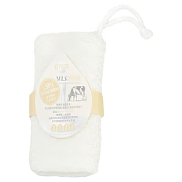 KEYTOSS 詰朵斯 MILK FIBER 淨 去角質三層澡巾 透氣速乾 牛奶纖維材質  White  1入  1條