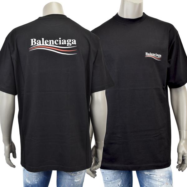 BALENCIAGA バレンシアガ Political Campaign アートワークプリント Tシャツ/ブラック/641675 TIV52 1070  | LINEブランドカタログ