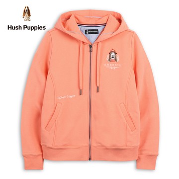Hush Puppies 外套 女裝精緻刺繡毛衣狗連帽外套