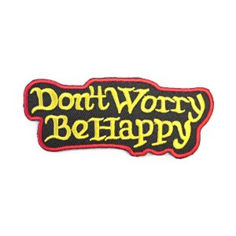 ワッペン アイロン DON`T WARRY BE HAPPY 音楽 メッセージ アップリケ わっぺん アイロンで簡単貼り付け 通販  LINEポイント最大10.0%GET | LINEショッピング