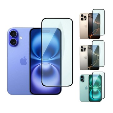 膜力威 德國萊因 TÜV BLR60 抗藍光 2.5D 滿版 9H 玻璃貼 保護貼 iPhone 16 Pro plus max