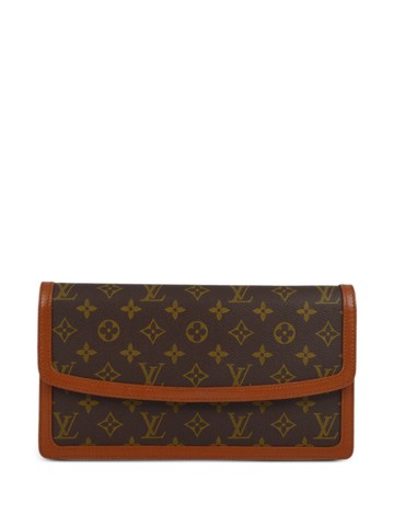 Louis Vuitton Pre-Owned - 1990 Pochette Dam GM clutch bag - women - Canvas - One Size - Brown