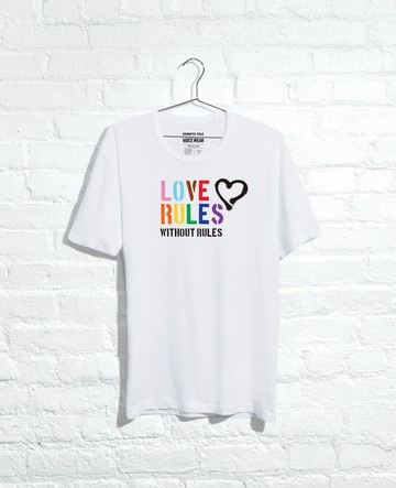 Kenneth Cole | Site Exclusive! Love Rules T-Shirt in White, Size: 2XL