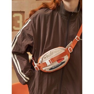 EMPTYSHAPE空形原創小眾胸包百搭出游小挎包休閑美式復古風小包