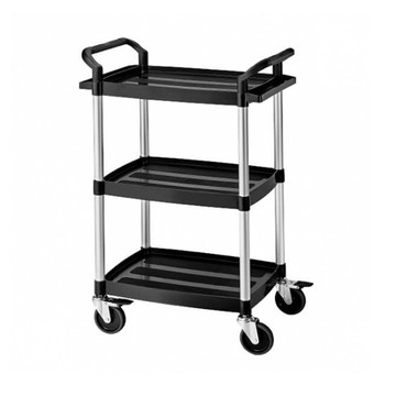 康得倫KTL 輕巧型三層多功能工作車 黑色 /台 KT-128F【領券滿額再折千12/31止】