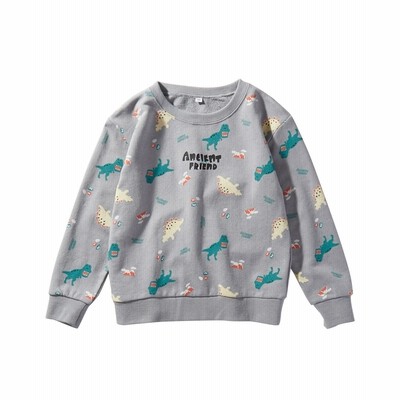 裏毛恐竜柄プリントトレーナー 子供服 男の子 子供服 Kids Sweatshirts 通販 Lineポイント最大get Lineショッピング