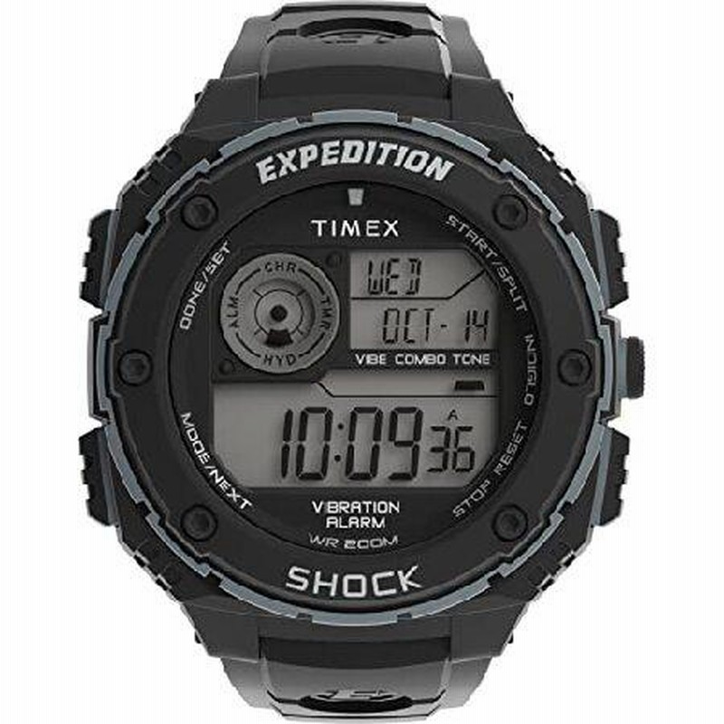 TIMEX クロノグラフ 腕時計 ブラック TIMEX（タイメックス） 腕時計 Analog Square chronograph