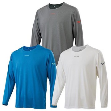 Mizuno 美津濃 防曬長袖上衣 男裝 排汗 黑/藍/白【運動世界】32TAC53509/32TAC53517/32TAC53502