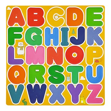 love color 樂彩森林 磁性認知訓練板 大寫ABC 129 24 x 24 x 0.5cm 3歲以上  1個
