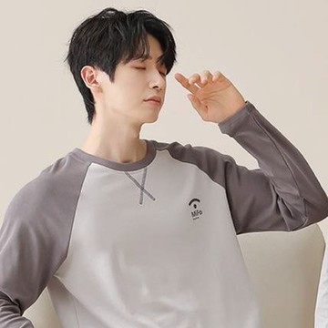 GOLDDEER金鹿-寫意生活100%棉長袖男休閒服-【M4308】