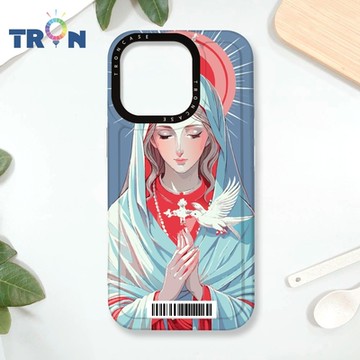 TRON IPHONE 16 PRO 聖母水彩 防摔 MAGSAFE 磁吸 太空載具殼 透白 手機殼