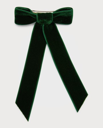 Velvet Bow Barrette