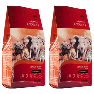 AFRICAN DAWN 非洲晨曦 南非國寶茶 芒果味  40包  2.5g  2袋