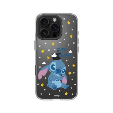 iPhone 16 Pro Clear Case（相機按鈕） 透明 - 迪士尼-史迪奇 Disney Stitch - 史迪奇 - 毛茸茸超可愛