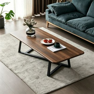 【匠俱】現代簡約鐵木茶几 140*60*45cm 輕奢客廳茶桌 家用茶台 辦公室小茶几 長方形休閒小桌子