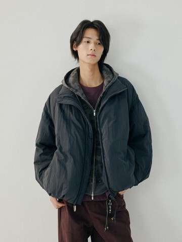 日系復古 / 加厚短款羽絨服外套 / 90白鴨絨