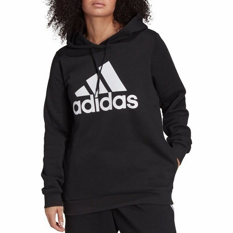 アディダス パーカー スウェットシャツ アウター レディース Adidas Women S Loungewear Essentials Logo Fleece Hoodie Black 通販 Lineポイント最大0 5 Get Lineショッピング