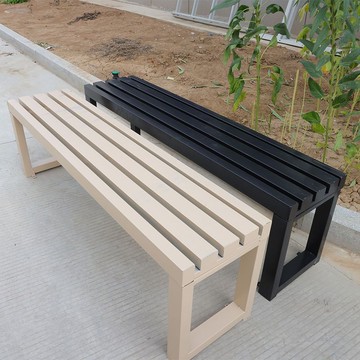 公園椅戶外長椅鐵藝防腐木室外商場休息區庭院排椅條椅長條凳子129-LPS 公司貨