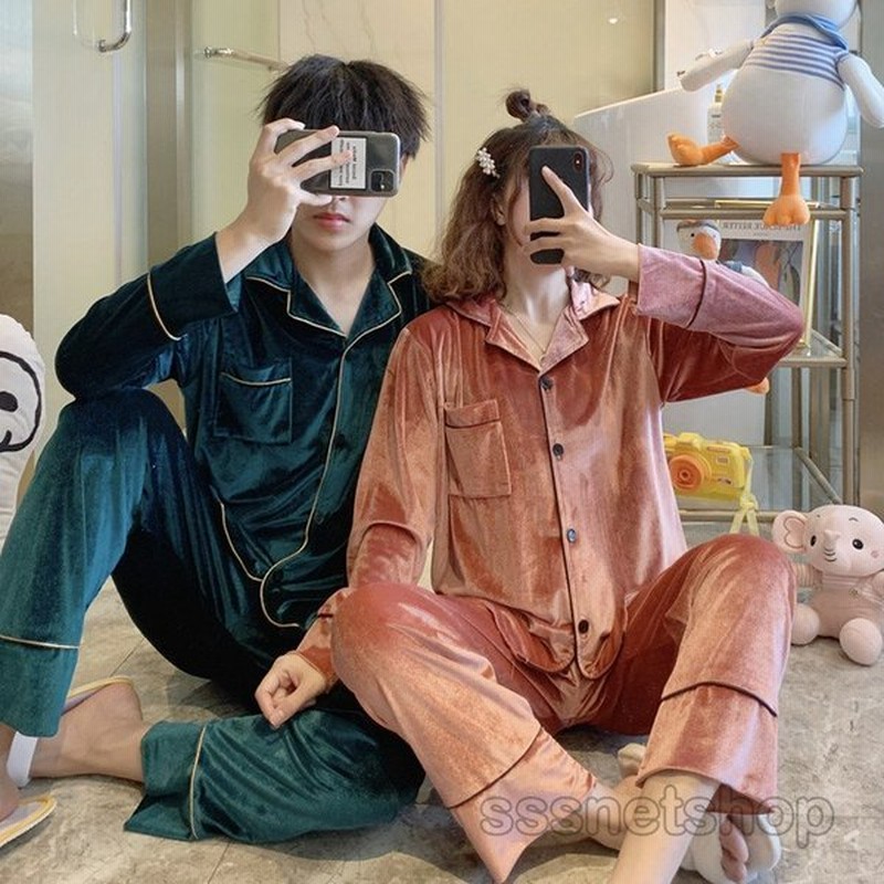 ベルベット パジャマ プルオーバー カップル パジャマ おそろい ルームウェア ペア パジャマ ペアルック 秋冬 お揃いパジャマ カップル おしゃれ 通販 Lineポイント最大0 5 Get Lineショッピング
