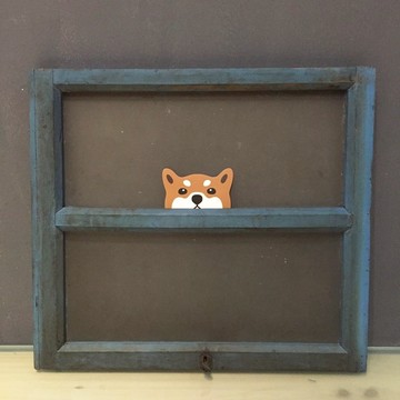 狗出沒注意! 貼紙 - 柴柴