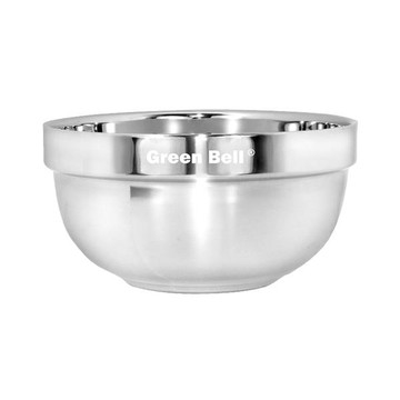 綠貝304不鏽鋼晶緻隔熱碗-17.5cm