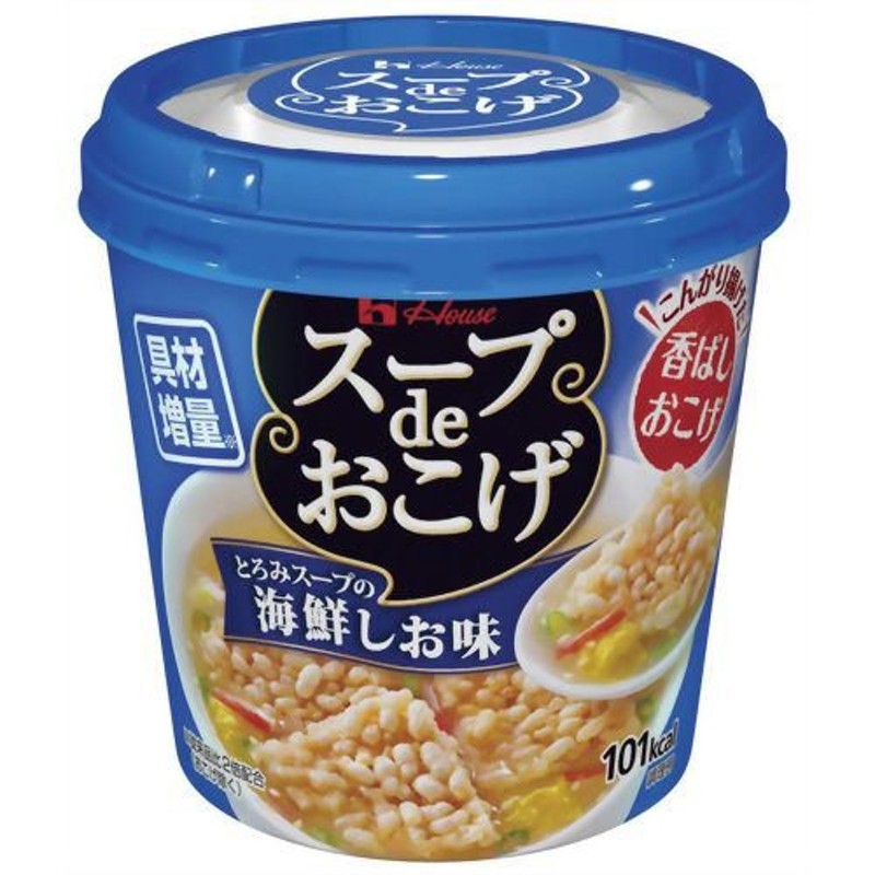 6個セット　スープdeおこげ　LINEショッピング　とろみスープの海鮮しお味　101kcal