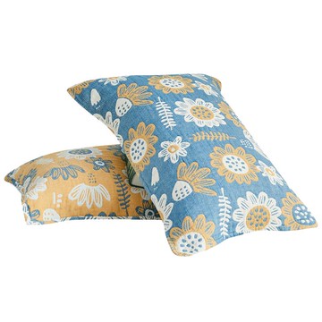 枕頭巾蓋紗布枕巾純棉四層全棉一對裝單人家用小清新北歐風ins女