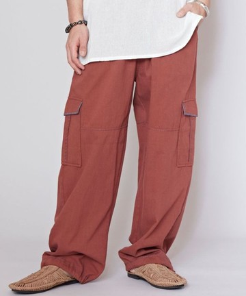 【熱門預購】邊線記憶文藝氛圍感毛毯邊明線工作褲(3色) IAC-5209