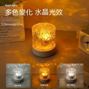 台灣出貨💕led小夜燈 遙控小夜燈 水紋燈 床頭燈 投影燈 流金水紋燈 床頭燈 火焰臺燈 小夜燈 氛圍燈 氣氛燈