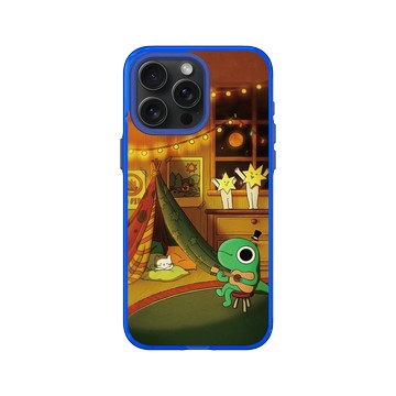 iPhone 15 Pro Max Clear 激光藍 - 怪奇事物所 Incrediville - 烏克麗麗之夜