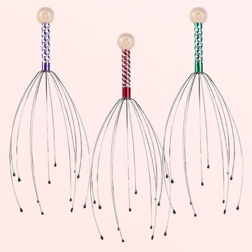 八爪魚頭部按摩器靈魂提取撓頭撓癢抓頭皮神器經絡癢癢放松攝取器365YJ 公司貨 快速寄出