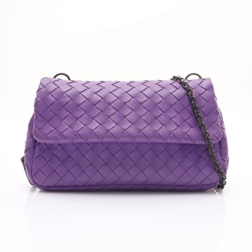 BOTTEGA VENETA BV 寶緹嘉 Expandable 羊皮編織 紫色 肩背包  【二手名牌BRAND OFF】