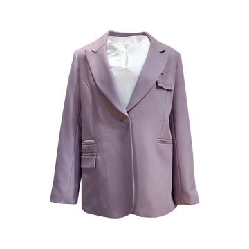 TOORDER薰衣草紫劍領西裝外套