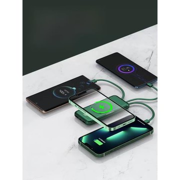 移動毫安自帶四線便攜數顯充電寶