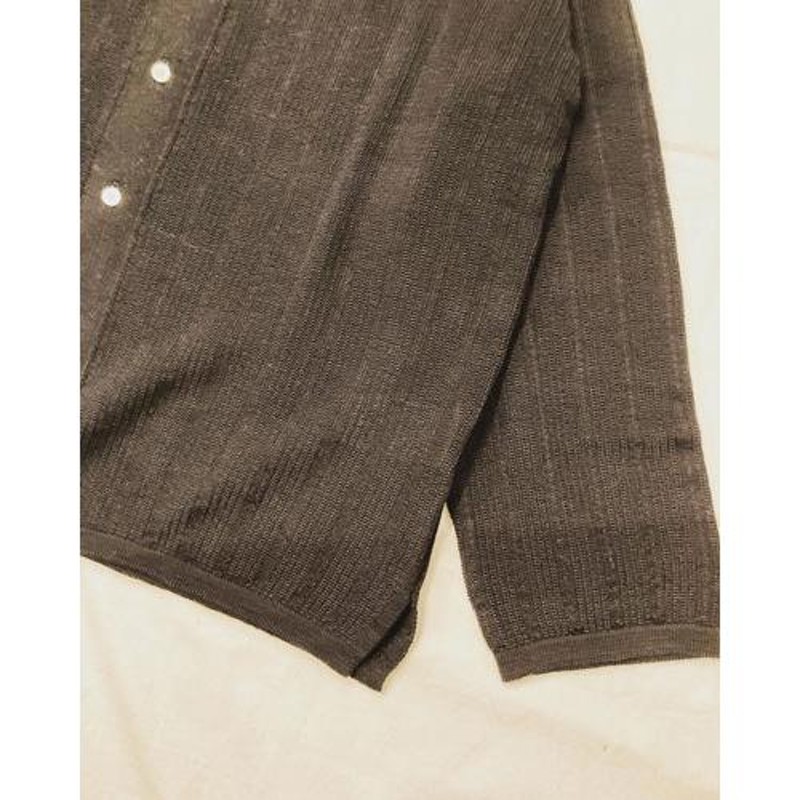 COOHEM (コーヘン) 13-222-025 DRY COTTON STRIPE KNIT SHIRT / ドライ ...