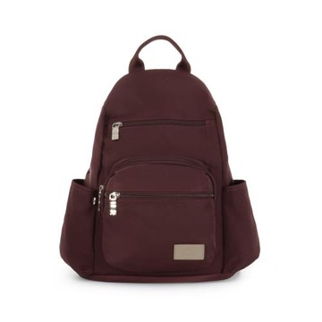 J II 後背包-幻漾防盜尼龍後背包(中款)-酒紅色-6007-35