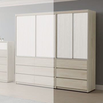 【LOVE樂芙】多伊凡3×7尺推門衣櫥(L711)A25CH0740