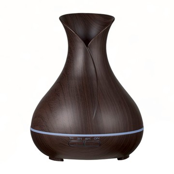 花瓶 香氛水氧機 CAAD0046BS2 深色木紋 550ml 含2瓶精油