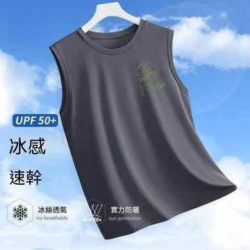 【臺灣出貨】M-8XL 夏季涼感汗衫  健身背心 無袖運動上衣 網眼背心 衝浪背心 冰絲網眼 排汗背心 運動背心 輕薄速