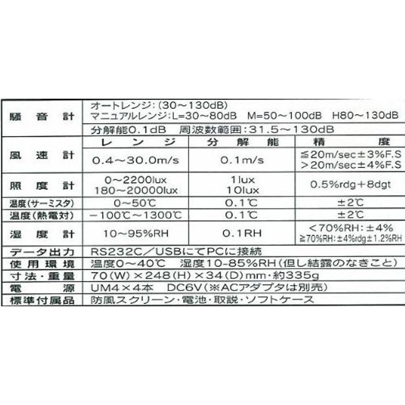 マザーツール マルチ環境測定器 LM-8102 | LINEショッピング