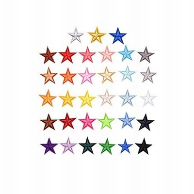 33色セット カラフル 星 スター 刺繍 ワッペン 星 アイロン アップリケ 女の子 男の子 Diy服 ミニワッペン ミシン手芸 可愛い装飾 通販 Lineポイント最大get Lineショッピング