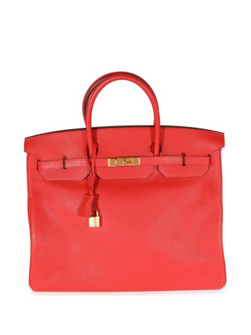 Hermès - 2016 pre-owned Birkin 40 handbag - women - Calf Leather - One Size - Red