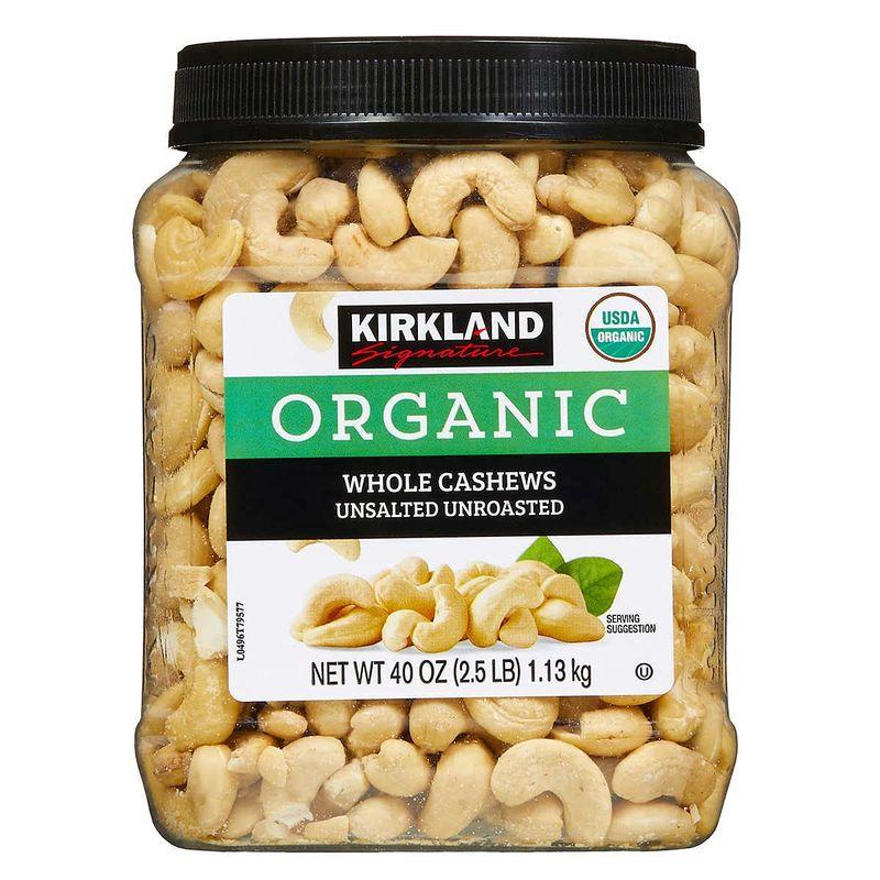 KIRKLAND (カークランド) シグネチャー 有機 無塩カシューナッツ 1.13kg