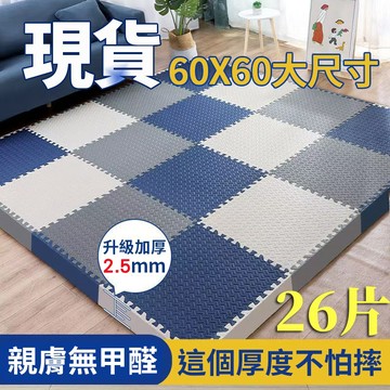 台灣現貨 巧拼地墊 加大加厚60*60*2.5cm 隔音隔涼 運動墊 遊戲墊 防摔 防潮 防滑 爬爬墊 爬行墊 地板貼c