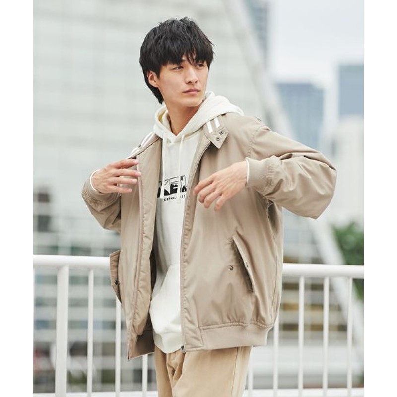 coen メンズ 中綿ドッグイヤーブルゾン BEIGE XL | LINEショッピング